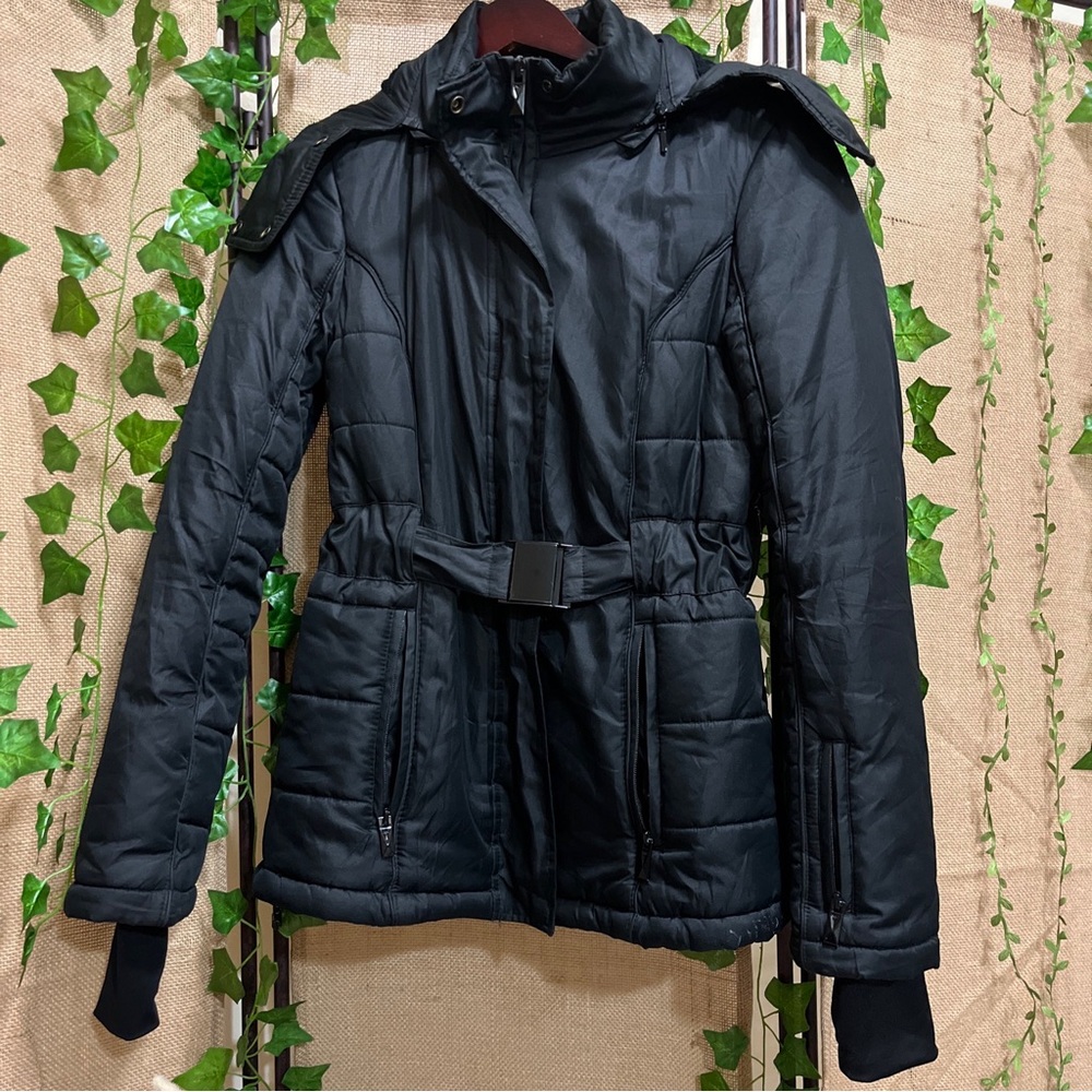NWT Topshop SNO Ski Jacket black fur